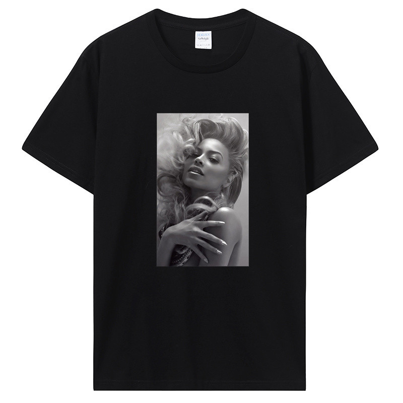 Nhạc Pop Ca Sĩ Album Mới Beyonce Phục Hưng Áo Thun Tee Cho Người Hâm Mộ Unisex Tay Ngắn Thời Trang Á