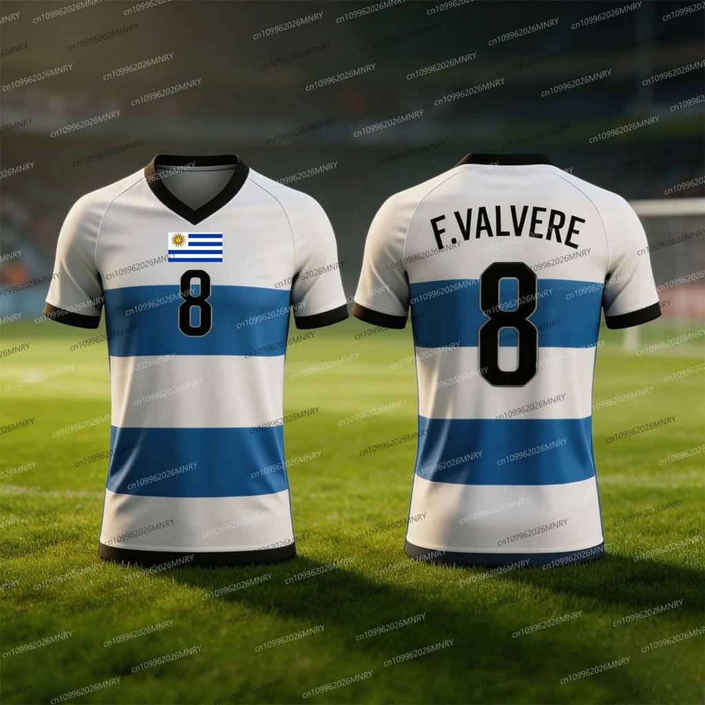 2526 Uruguay F.VALVERDE Jersey Mùa Hè Nam Jersey Thể Thao Huấn Luyện Đồng Phục Jersey Thoáng Khí Nha