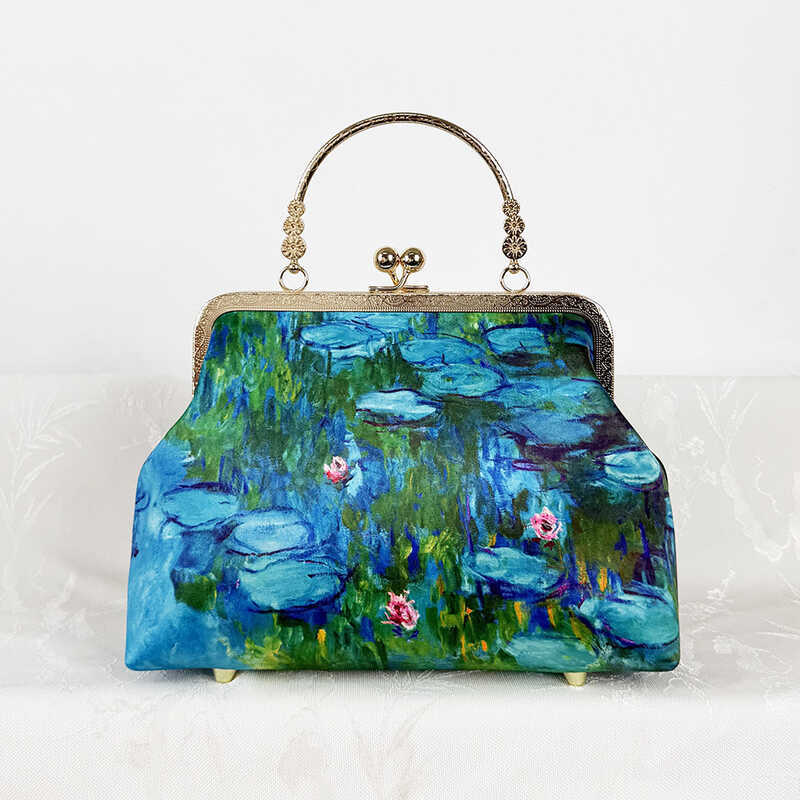 < Master Tranh Nổi Tiếng > Claude Monet Claude Monet Water Lily Water Lilies Túi Nữ Một Vai