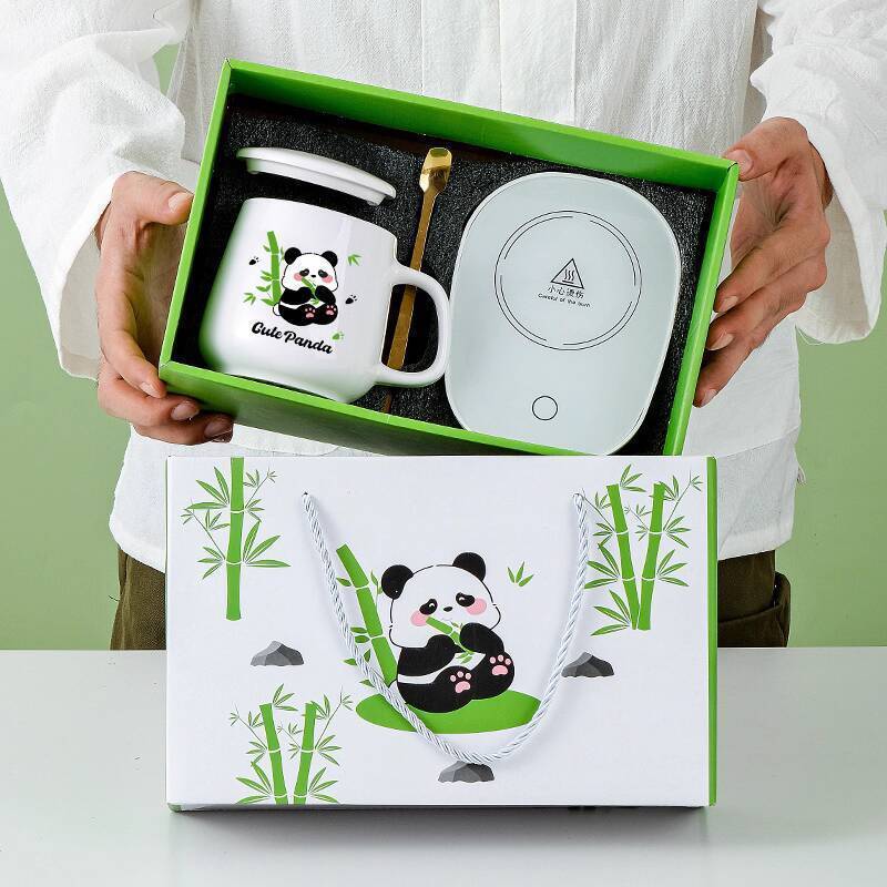 Ly giữ nhiệt hộp tặng gốm Panda cà phê ly cho phụ nữ quà sinh nhật bán buôn