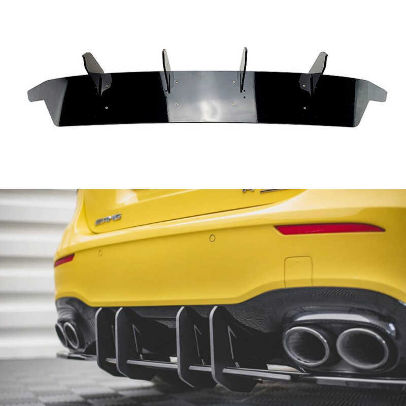Thích hợp cho Mercedes-Benz A-Class W177 A35 A45 AMG Phía Sau Môi Phía Sau Cánh lướt gió Air Knife S