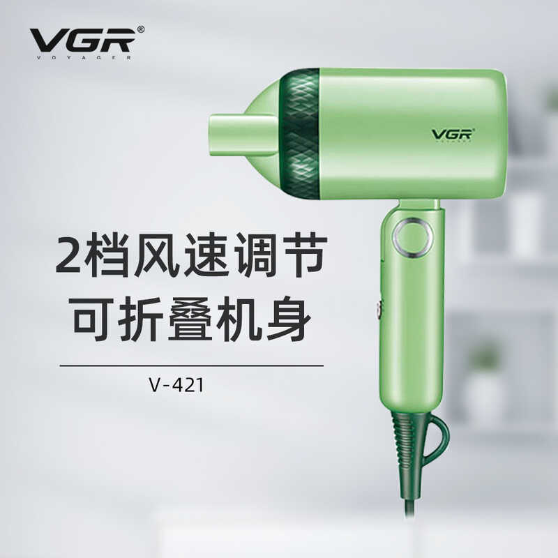 VGR421 Máy Sấy Tóc Di Động Salon Chăm Sóc Tóc Hộ Gia Đình Tắt Tiếng Máy Sấy Tóc Có Thể Gập Lại