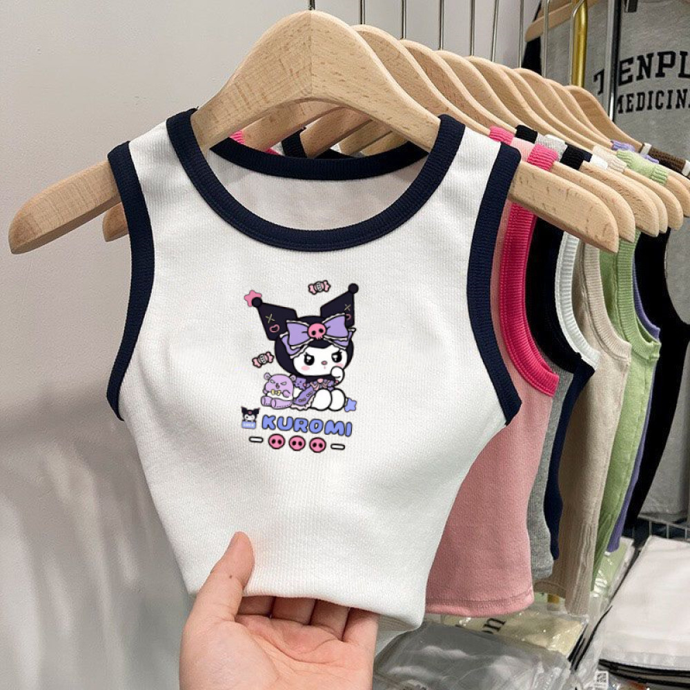 Trẻ em Tank Top Kuromi Tank Top Girls 'Tank Top Girls' Tank Top Trẻ em Tank Top