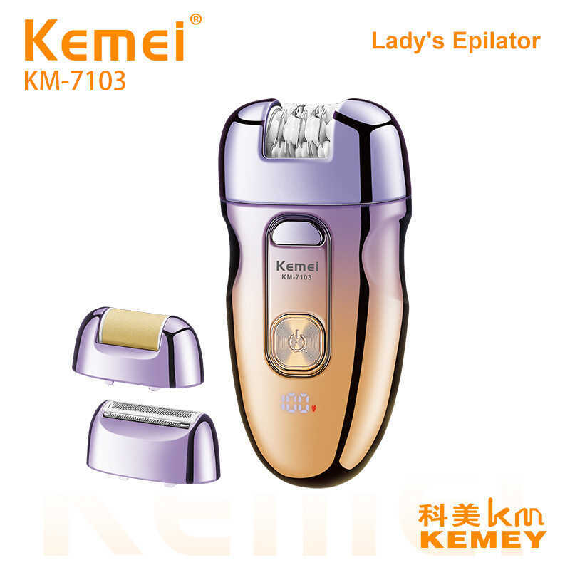 Kemei Nữ Tóc Kéo Máy Cạo Râu KM-7103 Máy Cạo Râu Phần Riêng Tư Máy Cạo Râu Điện