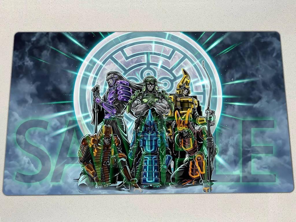 YuGiOh Playmat Six Samurai United TCG CCG Thảm The Six Samurai - Nisashi Kamon Yaichi Board Game Tra