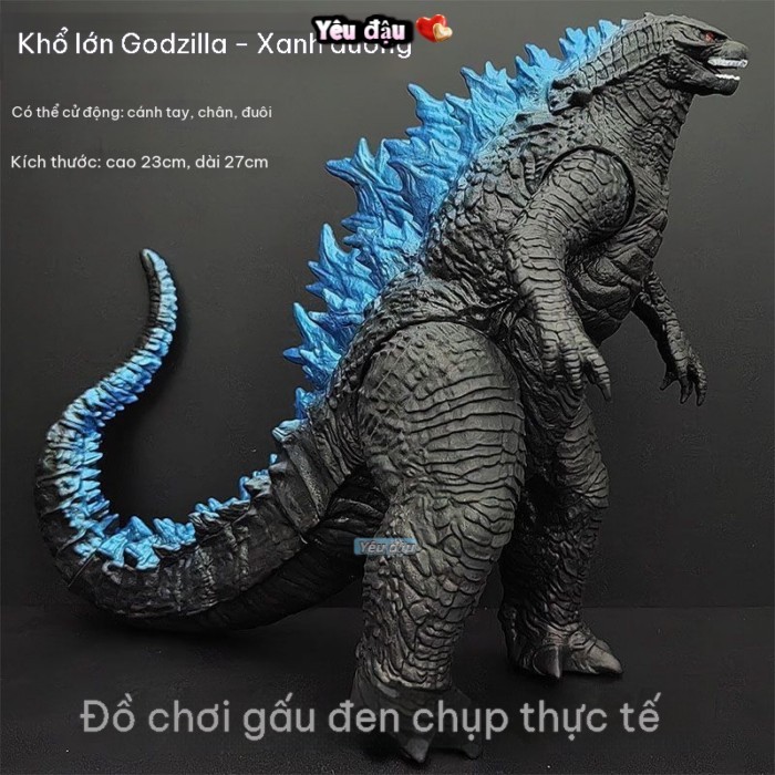 『CUPON』Lớn mềm nhựa nổ hạt nhân Godzilla quái vật đồ chơi trẻ em Ultraman Mecha Godzilla đồ chơi gi