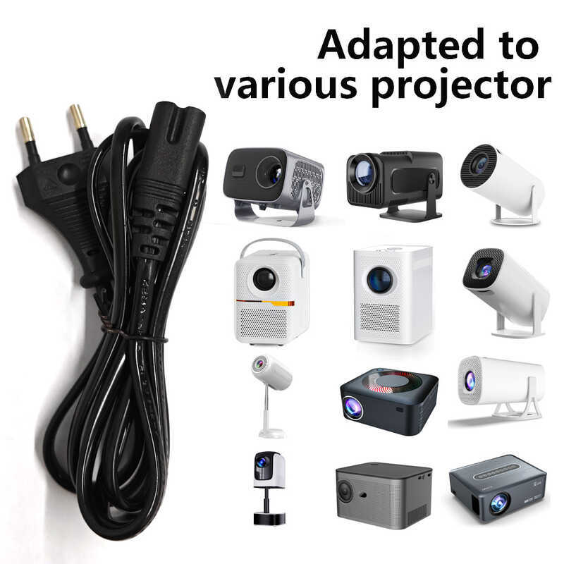 Máy chiếu HY3 / Pro / HY320 / Mini Máy chiếu Dây nguồn Tiêu chuẩn Châu Âu Mỹ Dây nguồn