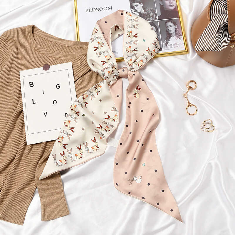 Pháp Nhỏ Khăn Lụa Nữ Xuân Thu Phù Hợp Với Nhỏ Dài Tóc Dây Buộc Tóc Buộc Tóc Tóc Ruy Băng Buộc Tóc Tó