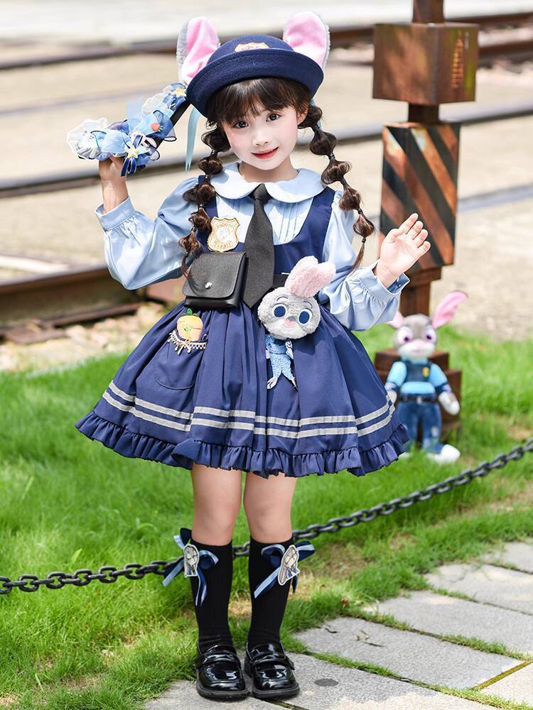Đầm mùa thu trẻ em, công chúa Lolita tay dài gái, đầm sinh nhật cho bé gái Judy