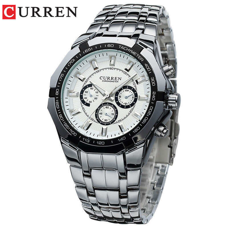 CURREN / CURREN 8084 Đồng hồ nam chính xác thời trang công sở Đồng hồ thạch anh Đồng hồ ba mắt giả