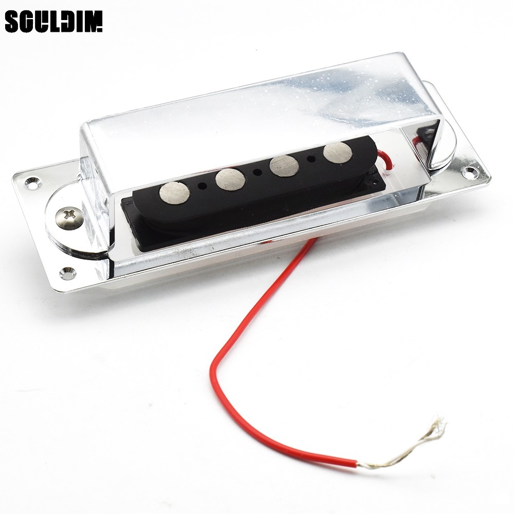 4 Dây Đàn Guitar Điện Bass Pickup Chrome Cho Bass Guitar Phần Guitar Guitar Pickup