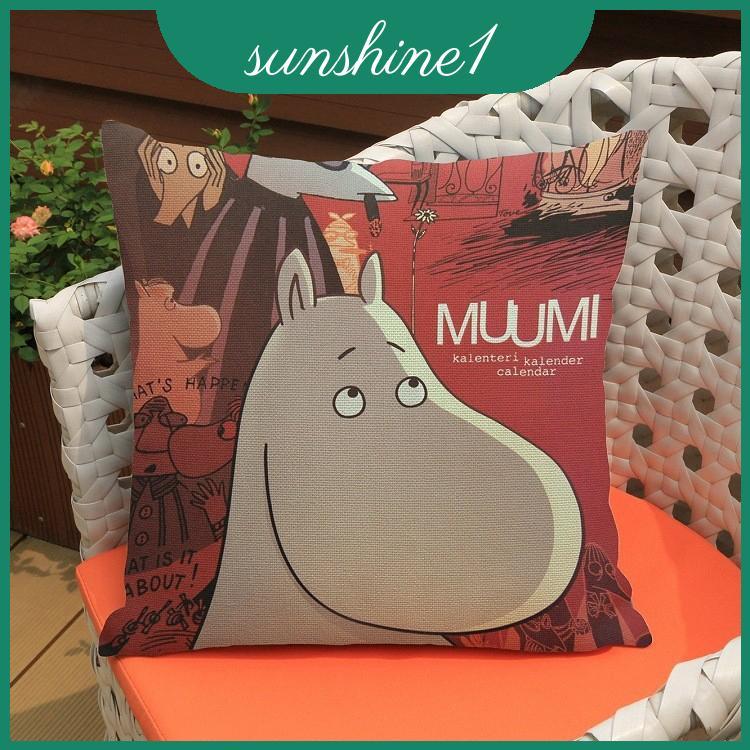 Vỏ gối Moomin Valley bền bỉ và sành điệu với thiết kế nhà hoạt hình quyến rũ cho