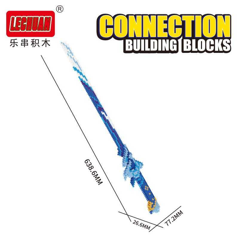 Tương Thích Với Các Khối Lego, Vũ Khí Ngoại Genshin Impact, Kiếm, Đồ Chơi Lắp Ráp, Hình Vi Mô Trang 