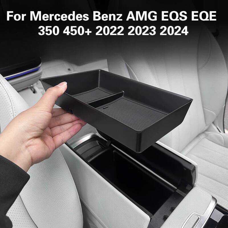 Hộp Sắp Xếp Xe Hơi Cho Xe Mercedes Benz AMG EQS EQE 350 450 + 2022 2023 2024 Tay Vịn Bảo Quản Trung 