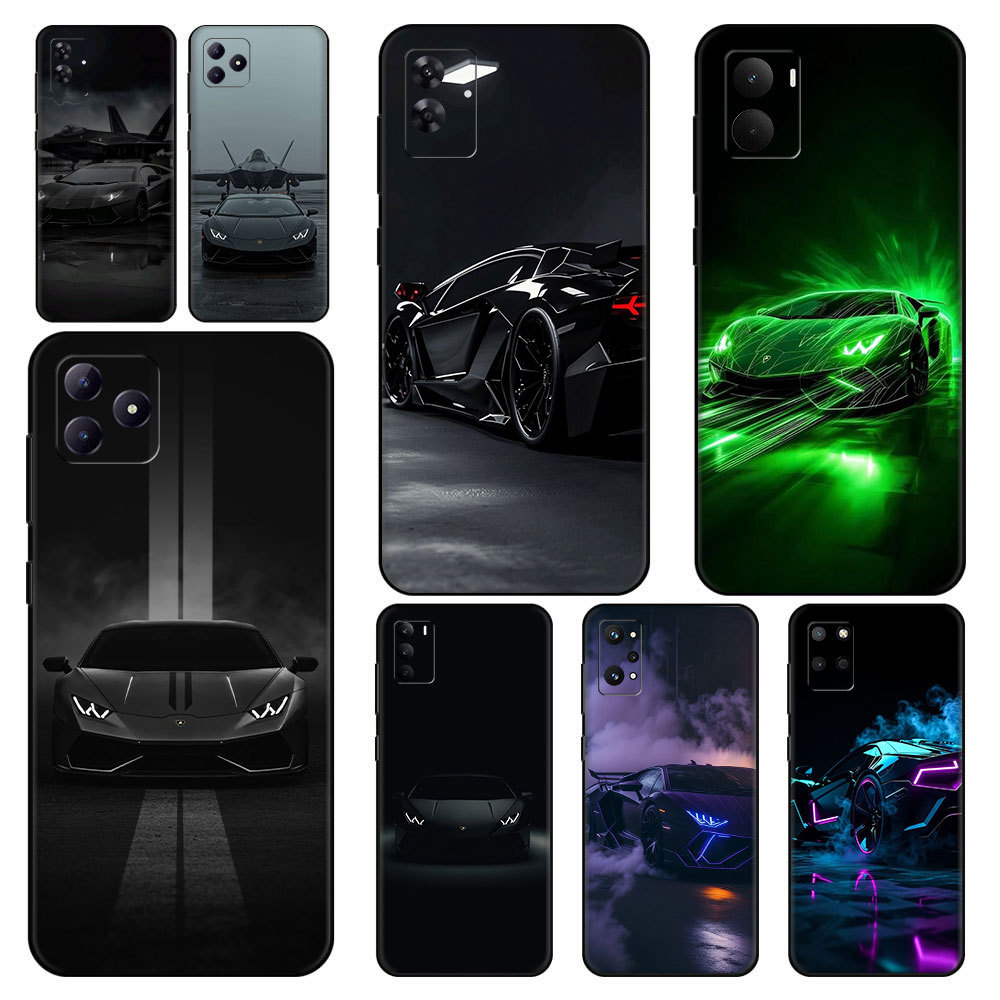 Xe thể thao Lamborghini Aventador SVJ  SJ-8 cho realme C65 C63 C61 Narzo 20 Pro 30A 50i C67 12 Lite 