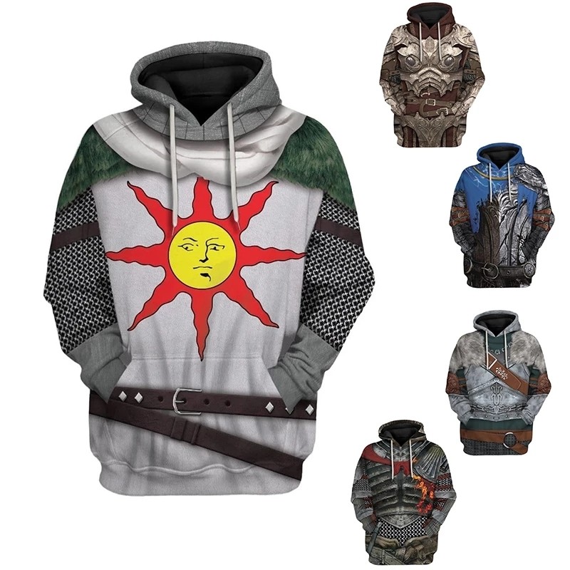 Trò Chơi Cosplay Dark Souls Hiệp Sĩ Artorias Soul Of Cinder hoodies Áo Khoác Trang Phục Nam Áo Khoác