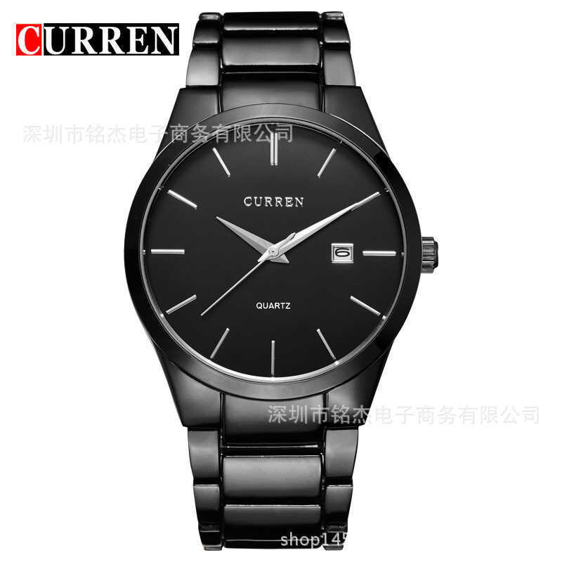 CURREN CURREN 8106 Đồng hồ đeo tay nam siêu mỏng thời trang dành cho doanh nhân Lịch thông thường Đồ