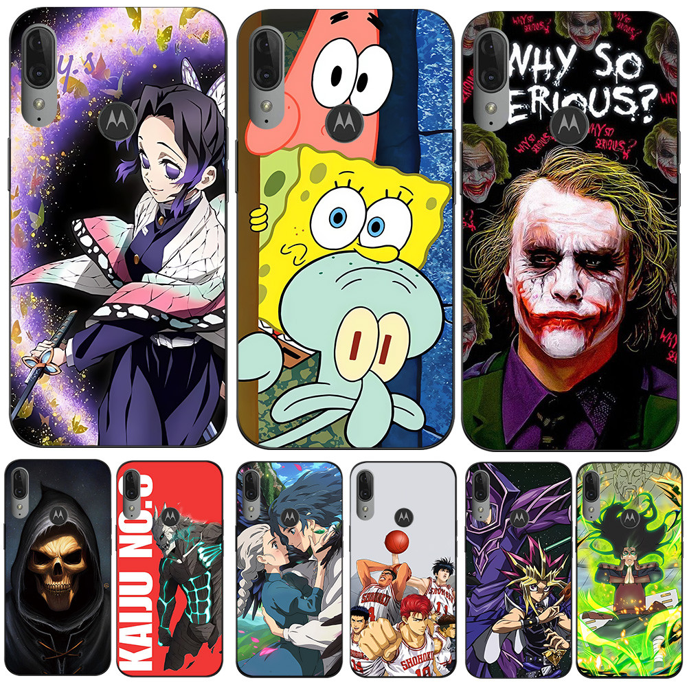 Dành Cho Motorola Moto E6 PLUS Ốp Lưng Điện Thoại Moto E6 PLUS Ốp Lưng Bảo Vệ Silicon Mềm Đen Tpu Ca