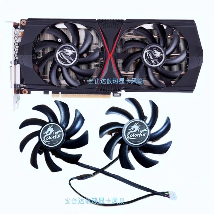 Nhiều Màu Sắc RTX2060 2060S 2070 2060super Card Đồ Họa Quạt Làm Mát Im Lặng Ổ Cắm Chính 8P
