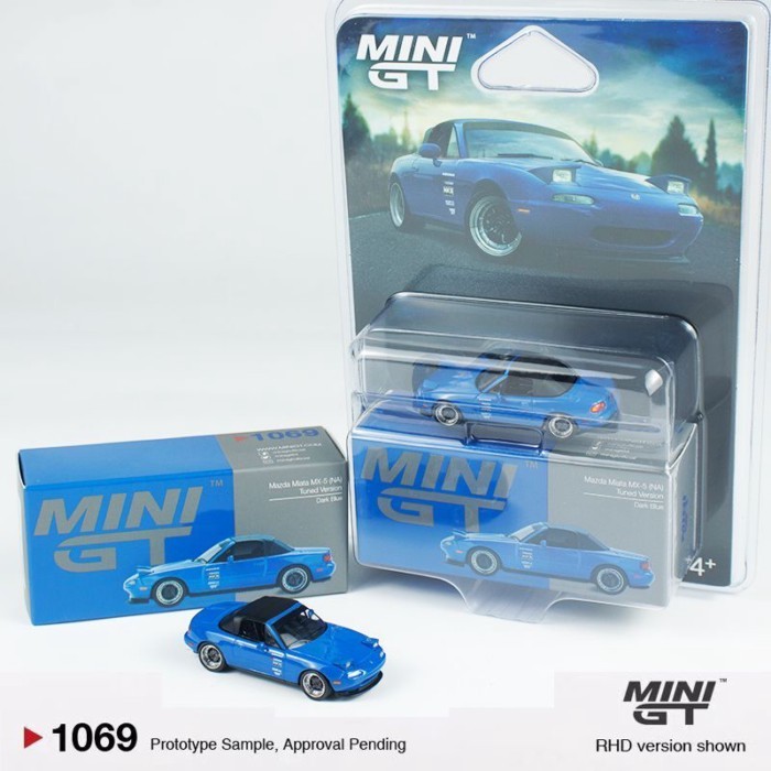 MINIGT 1: 64 Mazda Mazda Miata MX5 (NA) Phiên bản sửa đổi Mẫu xe hợp kim 1069 Mẫu xe không in