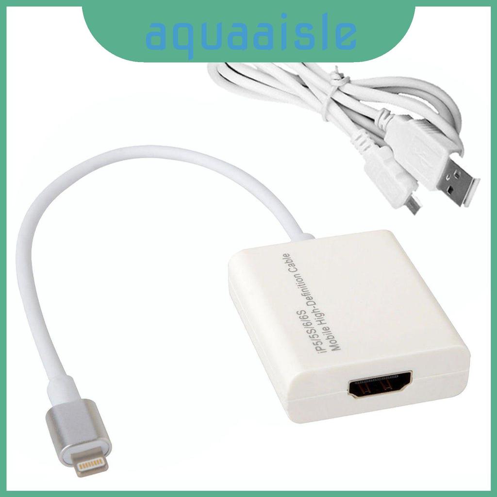 Cáp phát Lightning To Apple Hdmi có dây đồng để trình bày màn hình mượt mà và phản chiếu
