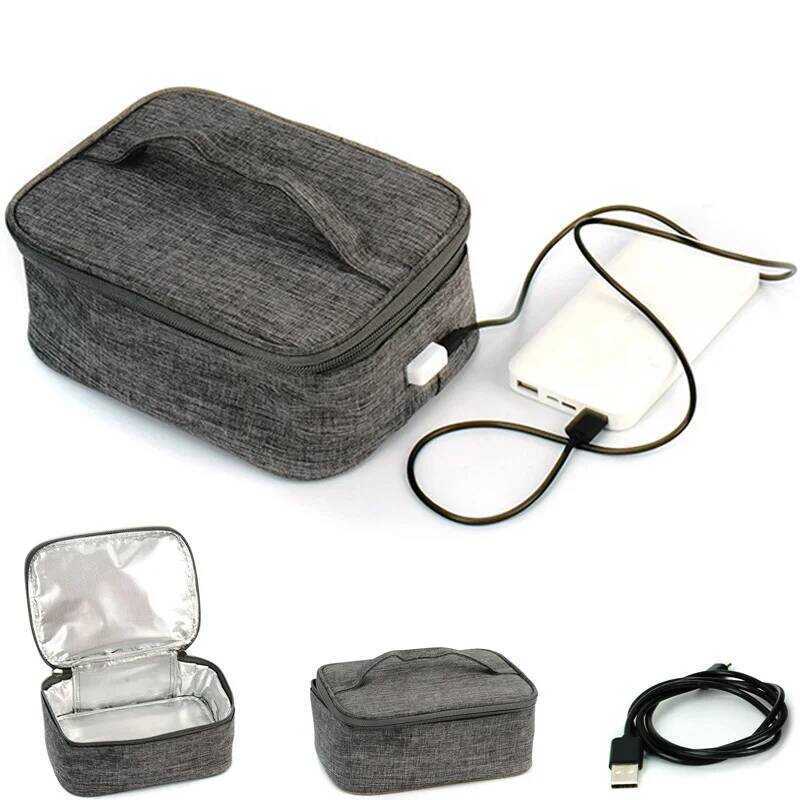 Túi sưởi điện USB Off School Car Dã ngoại ngoài trời Di động Bento Lh Box Sữa Dr Gói sưởi nhiệt 12V 