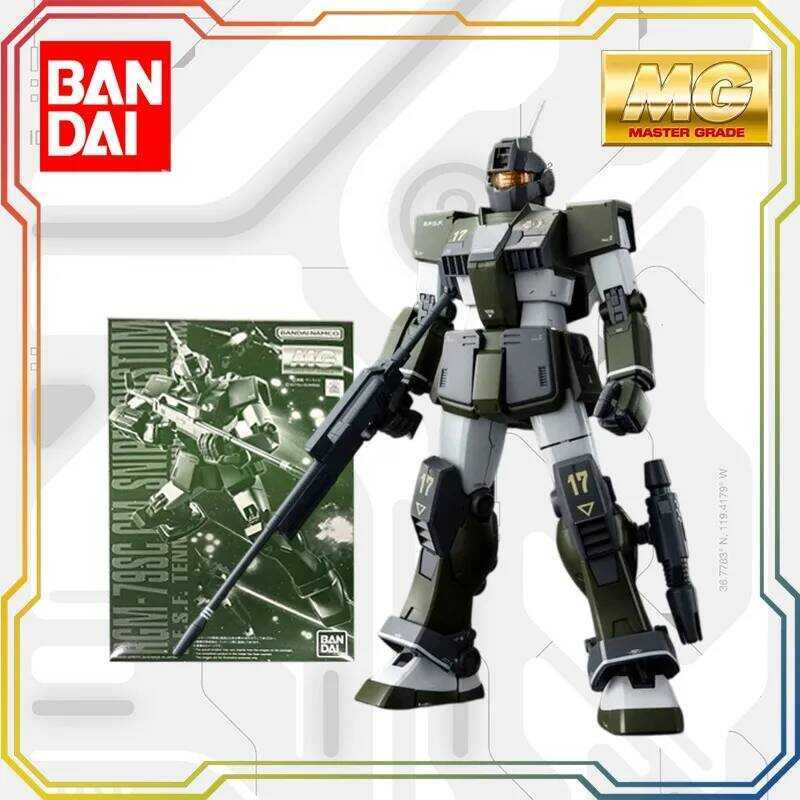 Bandai MG 1/100 RGM-79SC GM Sniper Custom Gundam Gunpla Assembly Model Kit Collectible