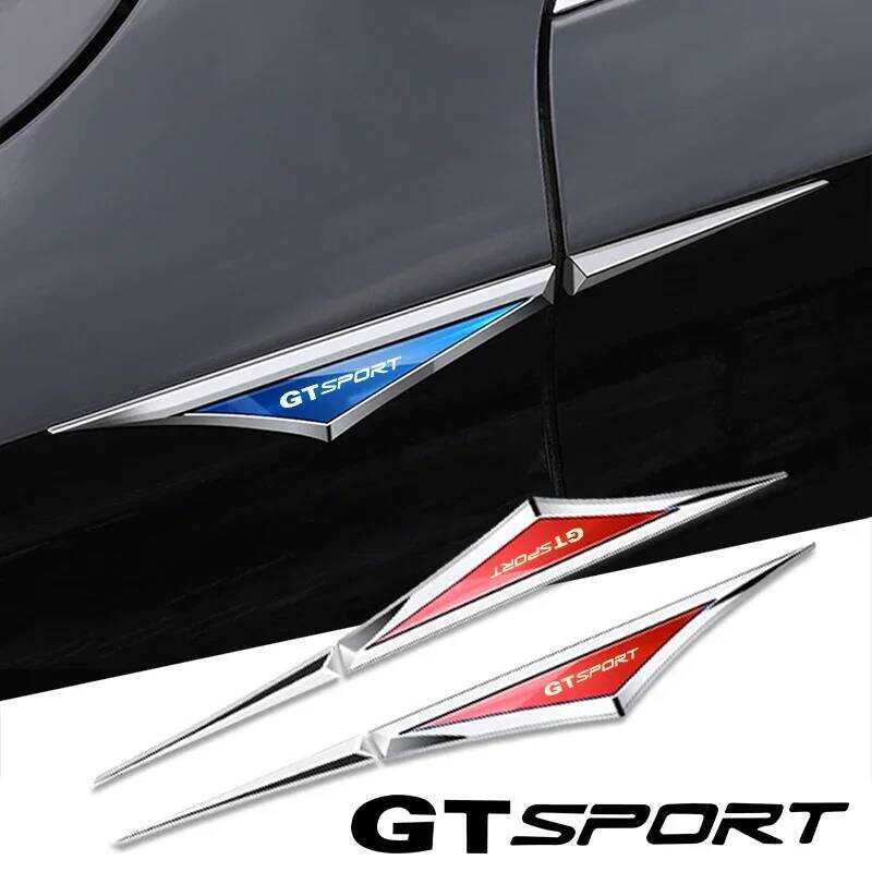 2 chiếc 3d hợp kim dán xe accsesories phụ kiện cho vw VOLKSWAGEN gt sport gtsport golf mk4 mk5 jetta