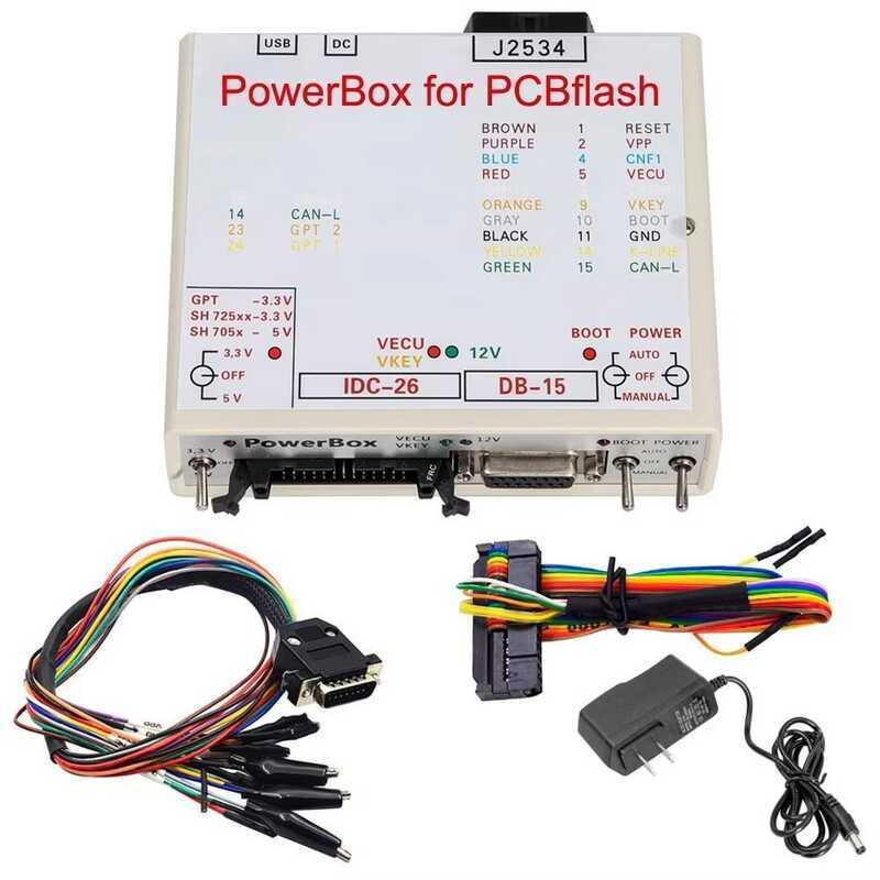 PowerBox PCMFlash KTM FLASH JTAG J2534 Bộ hộp điện màu trắng lớn