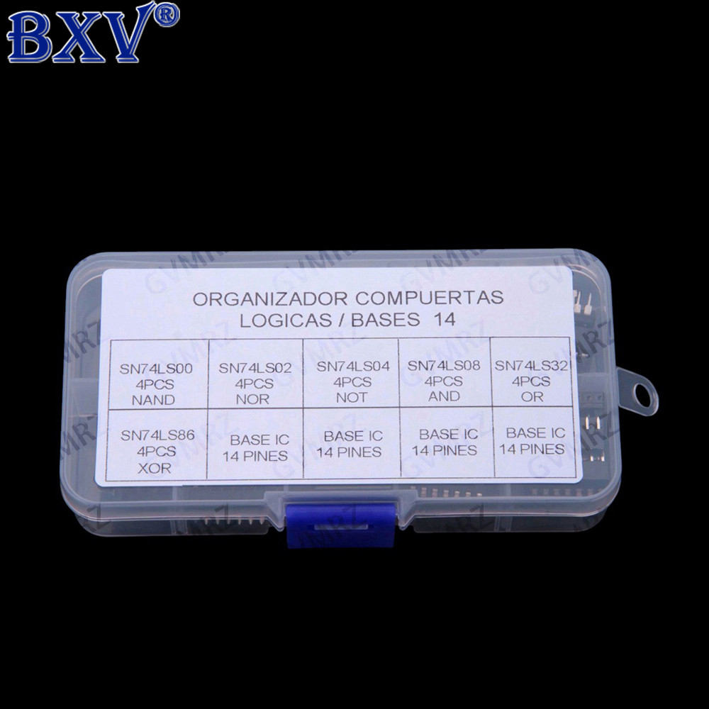 Bộ IC cổng Logic 48 CÁI 74LS - Hỗn hợp 6 giá trị (74LS00, 74LS02, 74LS04, 74LS08, 74LS32, 74LS86) Hộ