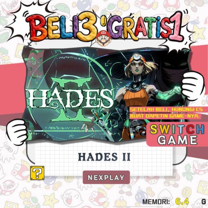 Hades 2 Nintendo Switch MUA 3 TẶNG 1