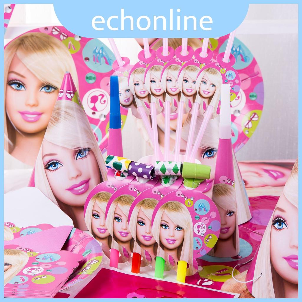 Búp bê Barbie Đồ dùng dự tiệc hoàn chỉnh cho bé gái màu hồng