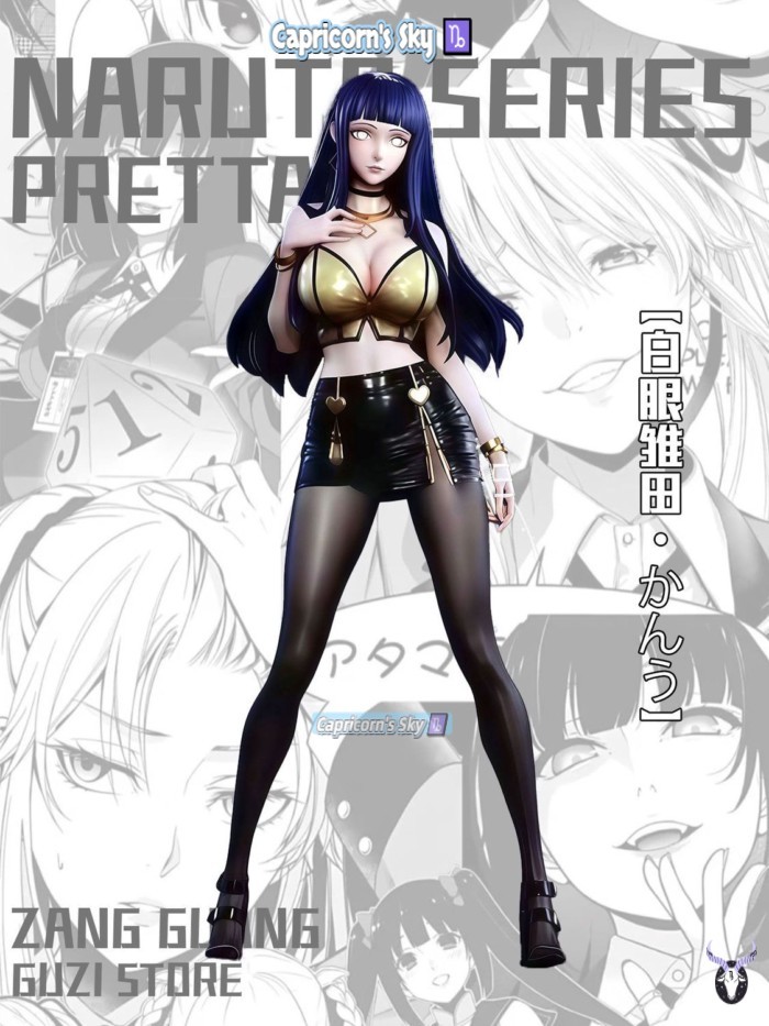 Byakugan Hinata Jiekage Nhóm Nhạc Nữ Series Hình Trang Trí Bộ Bàn Hai Chiều Ngoại Vi Tượng Tặng Hoạ