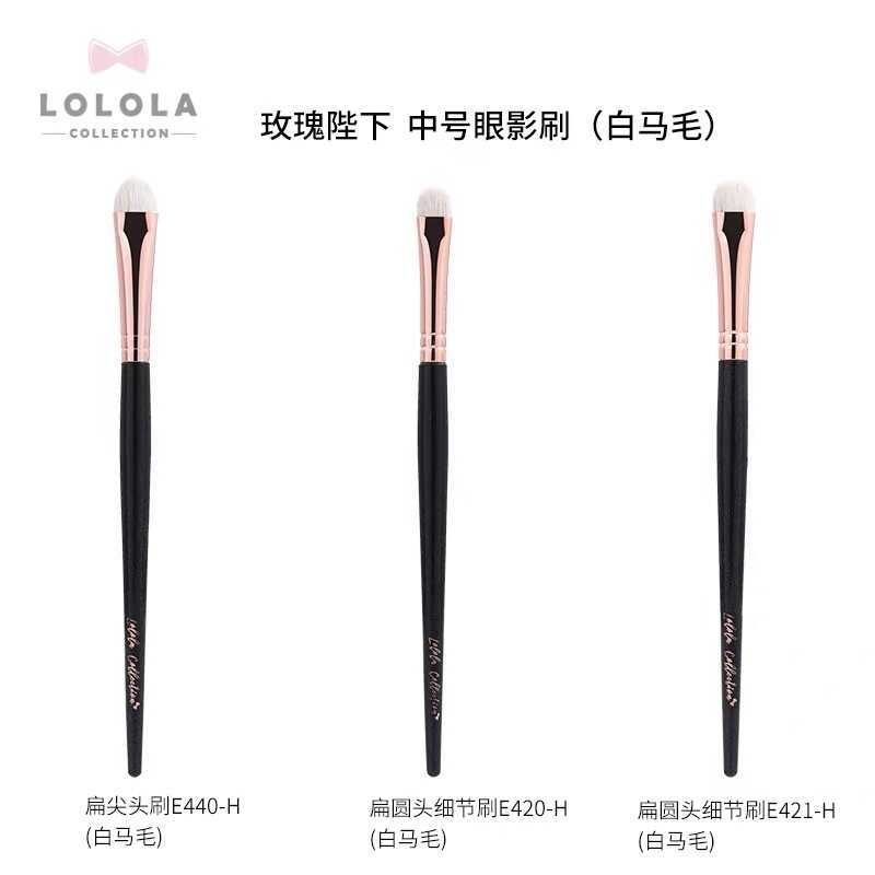 LOLOLA Lola Rose Your Majesty Eyeshadow Brush White Horsehair Wool Tóc động vật cao cấp Chi tiết chu