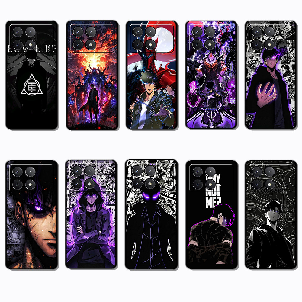 Xiaomi Redmi K70E K60 k70 POCO F5 X6 F6 Pro Solo Leveling Anti falling mobile phone case
