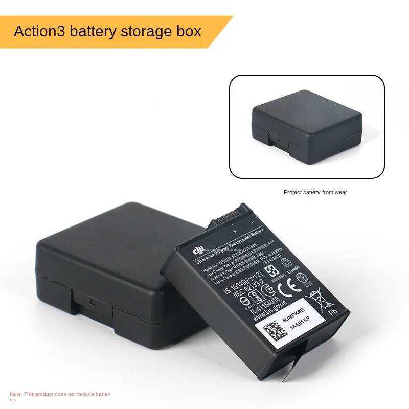 1 Cái Áp Dụng Cho GOPRO12 11 10 9 Dji ACTION4 3 Hộp Bảo Quản Pin Đa Cấp Thẻ Nhớ