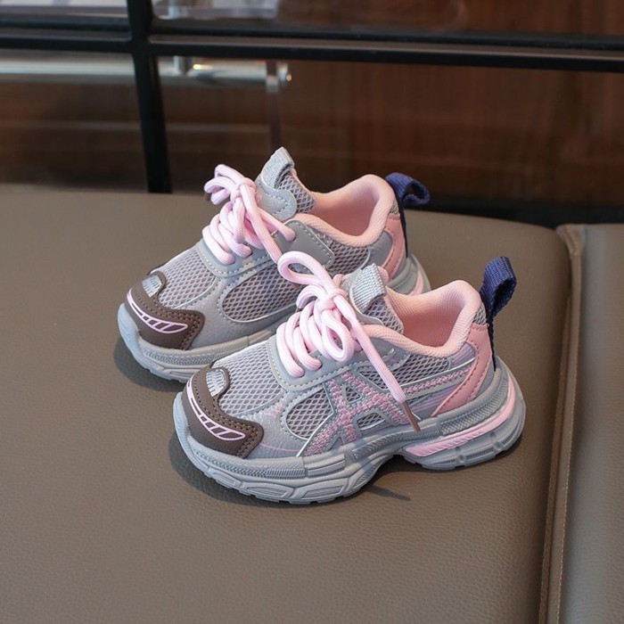 Children's Sports Shoes Korean Mesh Breathable Spring New Boys' Running Shoes Heavy Industry