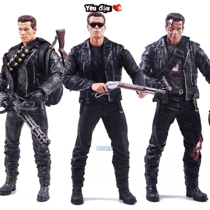 Mô hình nhân vật hành động 7 inch Terminator 2 T800 Schwarzenegger