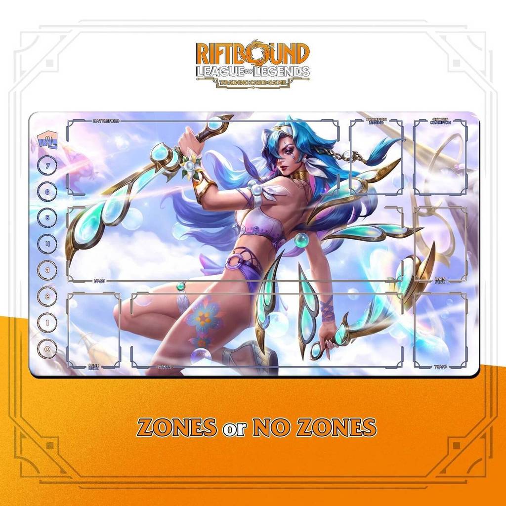 Thảm chơi RIFTBOUND LOL TCG 24x14 "(60 * 35cm) | KATARINA - EDGE được khâu