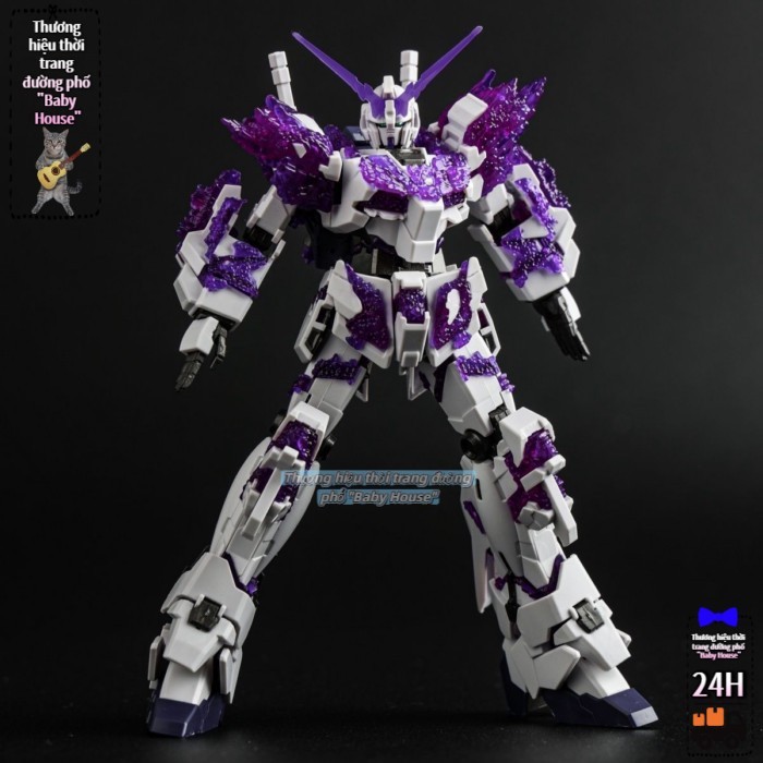 Mô hình lắp ráp thạch anh tím làm tối hạt nhân HGUC cơ sở độc quyền của Odaiba 1/144