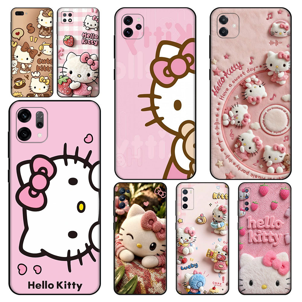 Phim hoạt hình dễ thương Hello Kitty  LI3 cho OPPO Reno 8T 7 lite 7z 6 11F 12F A15S A16S A16k A16E K