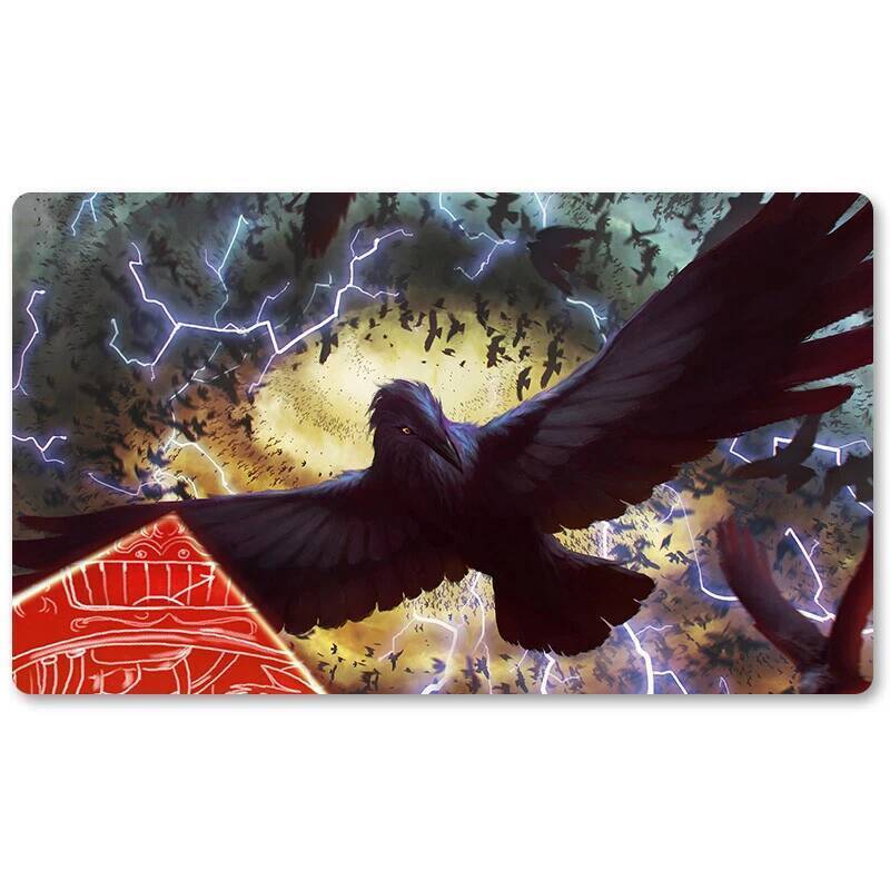 Crow Storm - Magic The Gathering Playmat TCG CCG MTG Playmat Battle Game Card Mousepad