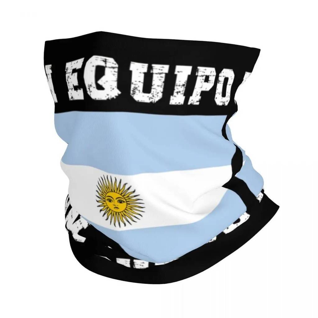 Argentina Bóng Đá Argentina 2022 Bandana Cổ In Balaclavas Khăn Mặt Đa Năng Mũ Đi Bộ Đường Dài Unisex