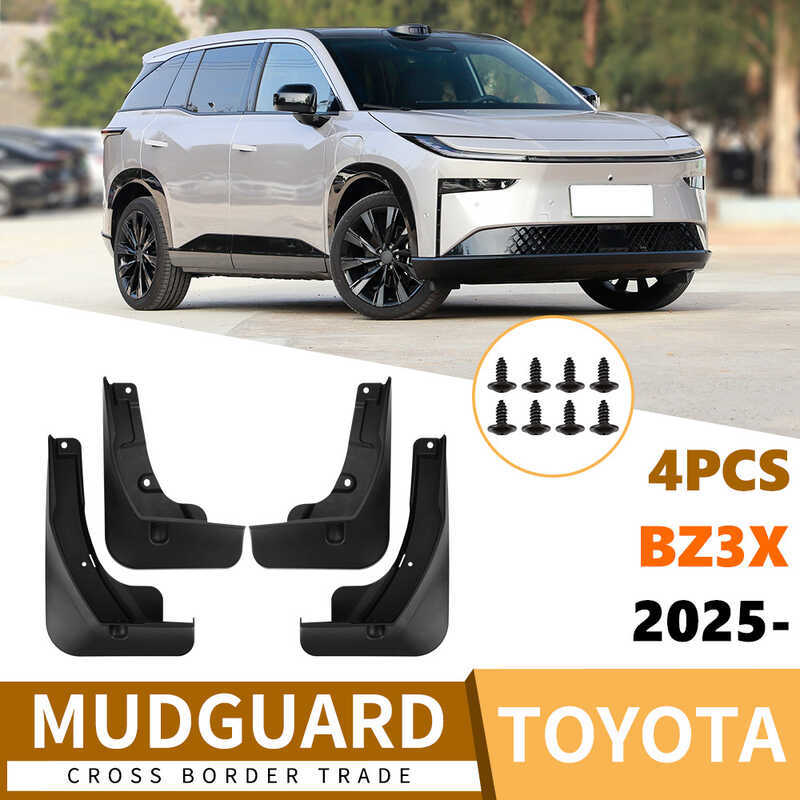 Thích hợp cho Toyota BZ3X 2025 Xe Phía Trước Phía Sau Lốp Chắn Bùn Ngoại Thương Sửa Đổi Chắn Bùn