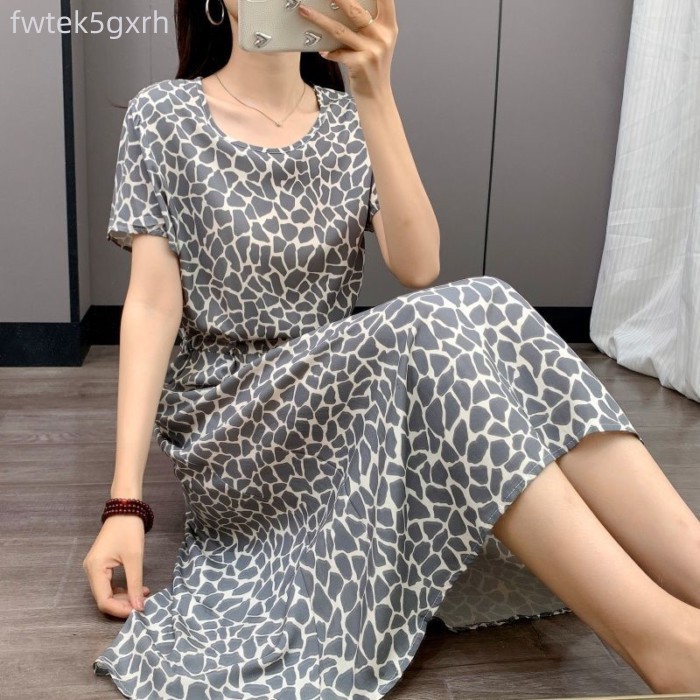 Váy rayon dáng dài vừa phải, thanh lịch, có túi, thích hợp cho kỳ nghỉ, váy rayon tay ngắn dáng xòe