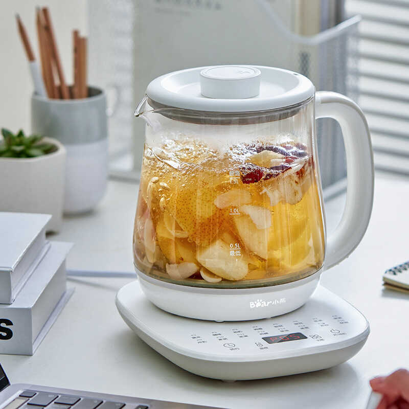 Ấm Siêu Tốc Sức Khỏe Gấu Ấm Trà Ấm Siêu Tốc Giữ Nhiệt Văn Phòng Cách Nhiệt Hoa Ấm Trà 1.5L YSH-D15V7