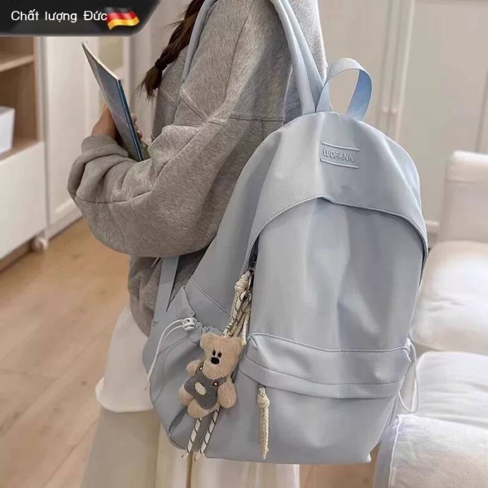Ba nữ Đức mẫu mới 2026, màu trơn, đơn giản, dung tích lớn, ba lô du lịch dành cho học sinh 2 và cấp