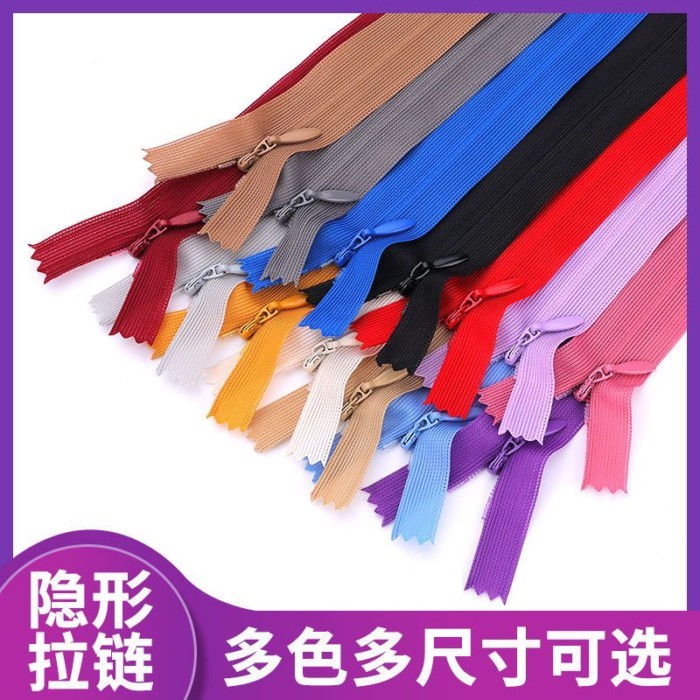 Vô Hình Dây Kéo Váy Dây Kéo Tối Gối 50CM Dây Kéo Liền Mạch Phụ Kiện Dài