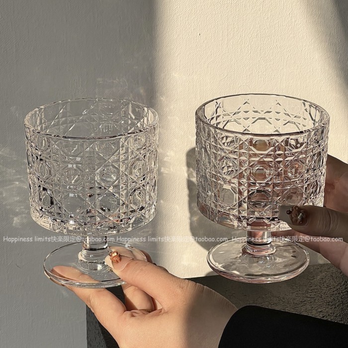 Phong Cách Retro Hoa Hướng Dương Nổi Bailey Thủy Tinh Giá Trị Cao Rượu Thủy Tinh Thiết Kế Cảm Giác U