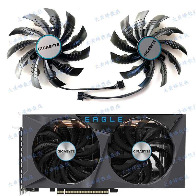 GIGABYTE GIGABYTE RTX3060ti 3060 3050EAGLE Quạt đồ họa Falcon PLD10010S12H